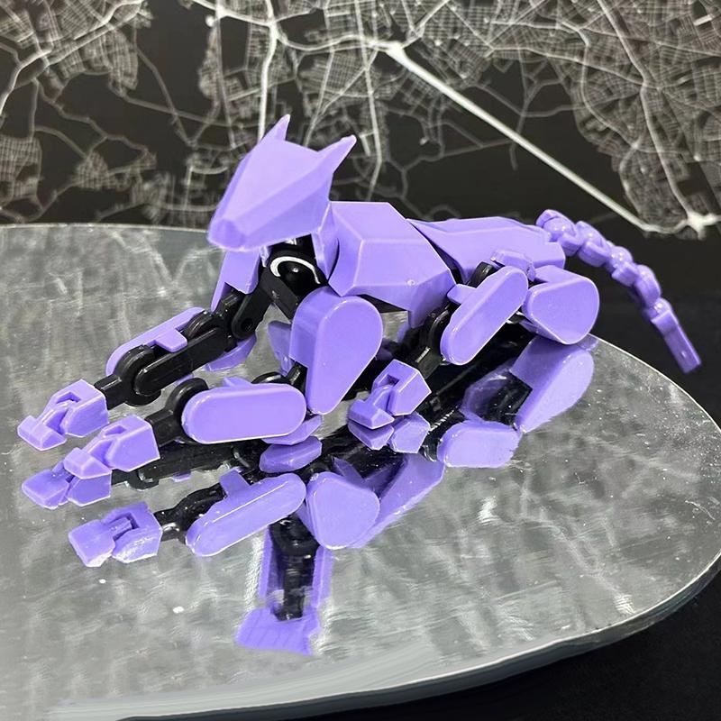 3D Printing Movable Multi-Jointed Shapeshift Robot Dog Lucky Doll 13 Joints Toy Diy Puzzle Assembling Toy Styling Ornaments Gift