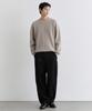 One-Pleat Loose Tapered Denim Pants [Raw Black]