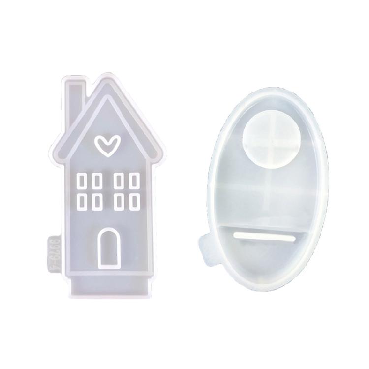 Silicone Mould House Candlestick Resins Molds Love House Candle Holder Mould
