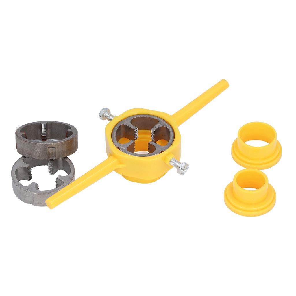 6PCS Set Thread Maker Tool Pipe PVC Threader Plumbing Tool with 1 2in 3 4in 1in NPT Dies