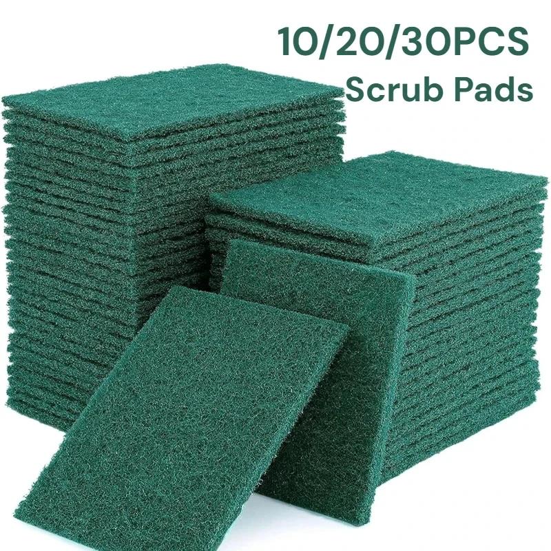 10/20/30PCS Household Kitchen Scrub Pads Oil Removal Dishwashing Pot Pads Scratch-Free Multipurpose Reusable Cleaning Dishrag
