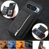 2 in 1 Magnetic Leather Zipper Wallet Phone Case for Google Pixel 10 Pro XL 8 7A 7 9A 8A Card Slots Flip Cover Coque Hoesje Etui