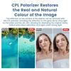 Scratch Proof CPL Camera Lens Filter 98% Light Transmission Water Resistant Coating for Insta360 AcePro2