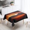 Beautiful Natural Scenery Printed Tablecloth Stain Resistant Waterproof Outdoor Camping  Kitchen Table Home Decor