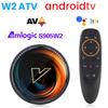 W2 ATV TV Box Android 11 Amlogic S905W2 Підтримка 4K AV1 2.4&5G Wifi BT з Google Голосовим пультом 2G16G 4G32G 64G Smart TV Box