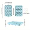 25 Grids Ball Ice Cube Mold Silicone with Cover Ice Storage Box Easy To Demould DIY Ice Ball Maker Grape Ball Handmade Soap Mold