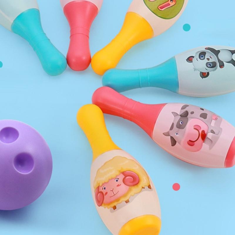 Children Bowling Toy Set for Indoor Family Fun and Coordination Skill with Bright Color Indoor Entertainment Activity