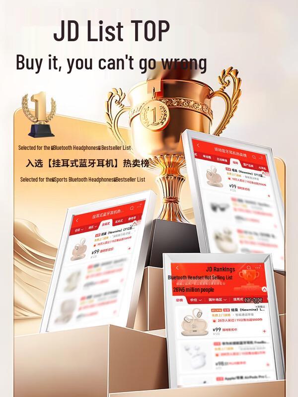 

Newmine LY12 Bone Conduction Open-Ear Sports Bluetooth Headphones