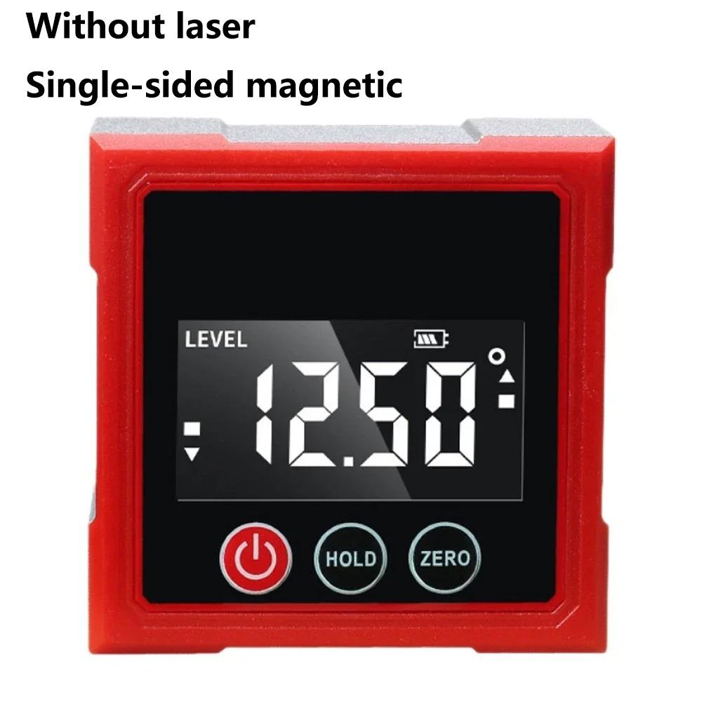Multifunctional Laser Inclinometer Rechargeable LCD Display Digital Angle Finder Four Sided Magnetic 360-degree Measurement