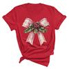 Christmas Printed Fashionable Women's T-shirt Christmas Trend Pure Cotton Casual Sportswear T-Shirts Women’s