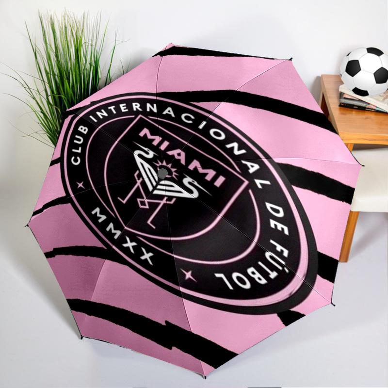 Inter Mi-ami Fc Emblem Printed Automatic Umbrella, 8-Frame for Travel, camping, Casual Umbrella, Essential Gift for  for family and friends