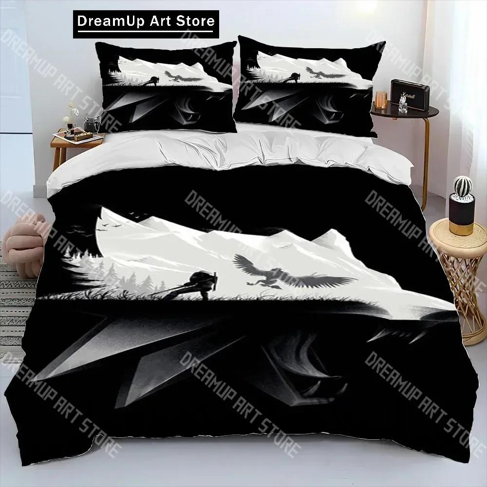 3D Print The W-Witchers Bedding Set Boys Girls Twin Queen Size Duvet Cover Pillowcase Bed Kids Adult Home Textileextile