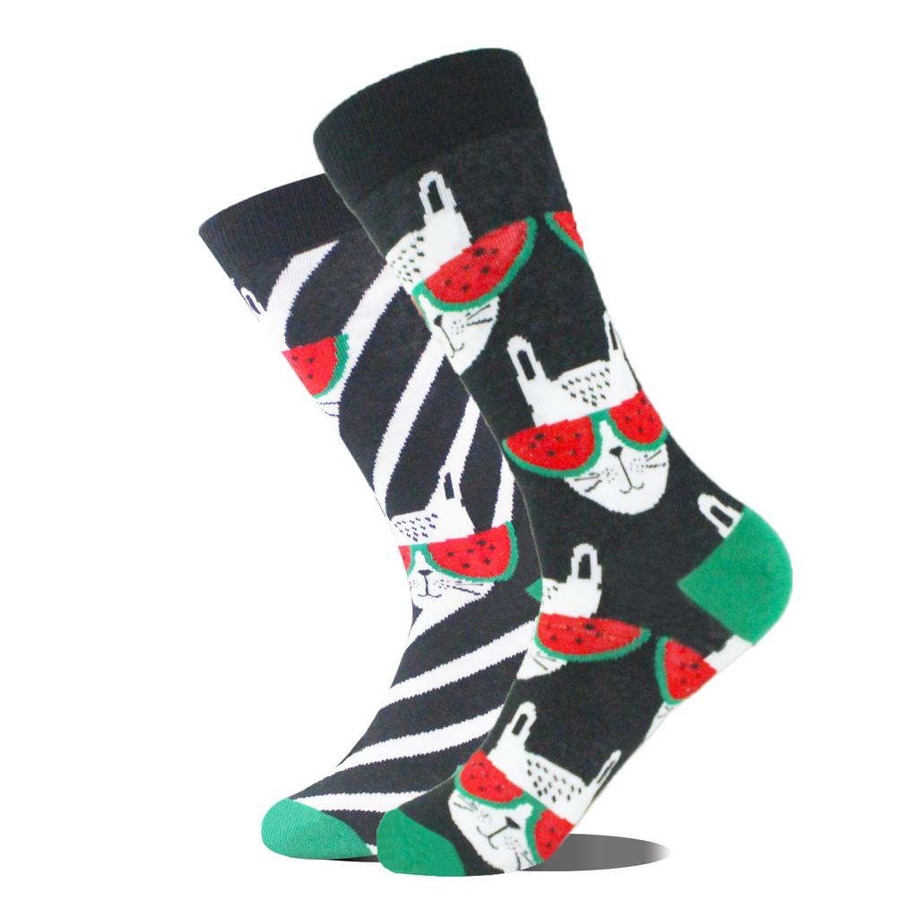 AB Professional Design Funny Socks Men Happy Animal Music Beer Skarpetki Sokken Hip Hop Big Size Meias Skateboard Divertidos