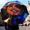 Michael Hat Umbrella Folding Umbrella, Automatic Umbrella 8-Frame for Travel, Camping Use Gift for Halloween Christmas