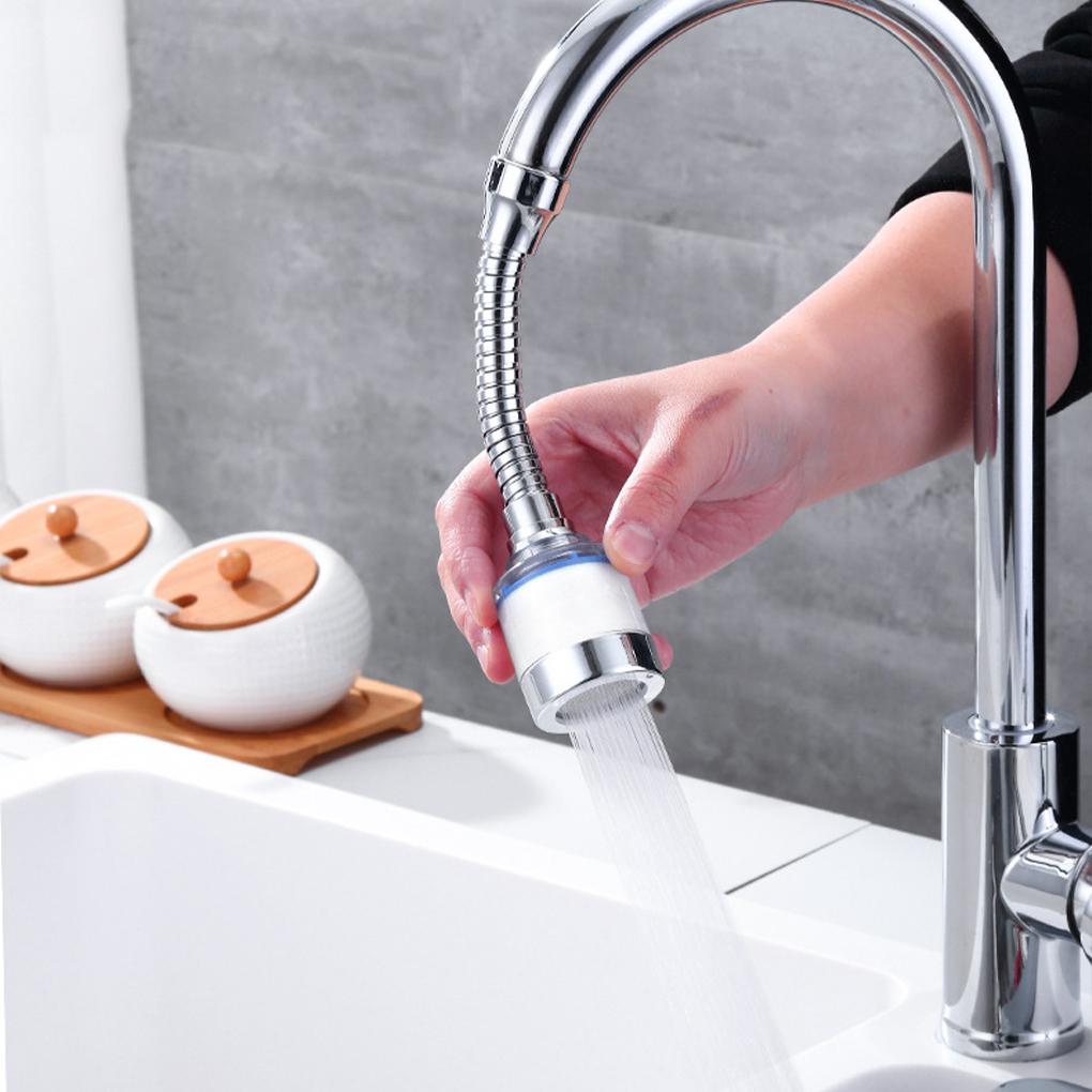 Faucet Aerator 360 Degree Rotatable Pressure Boosting Adjustable Water Washable Kitchen Sink Tap Bubbler Sprayer Accessory