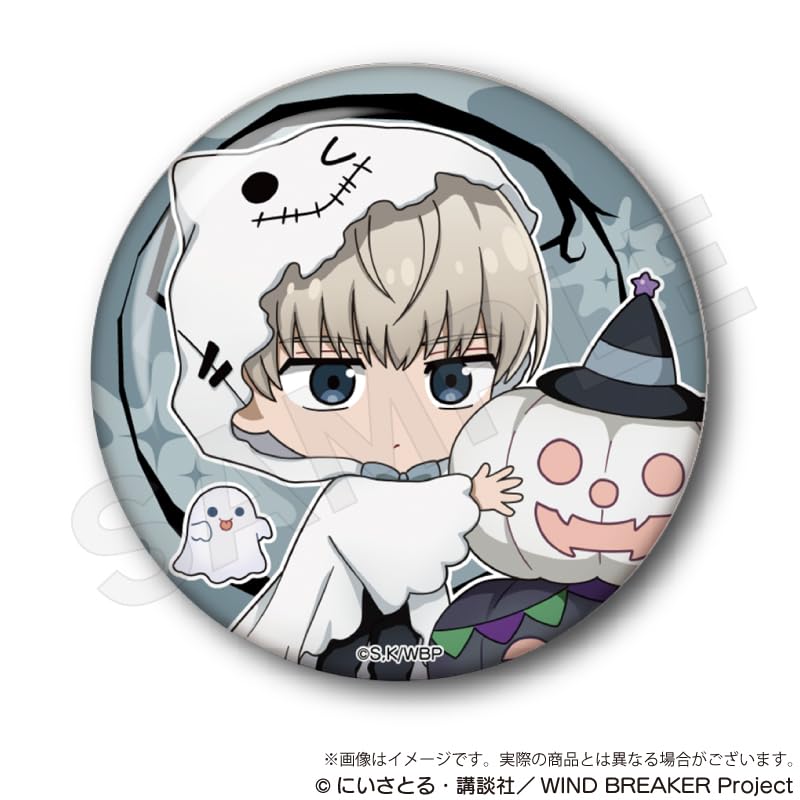 WIND BREAKER Trading Hologram Can Badges Black Halloween Box of 9 Ver.