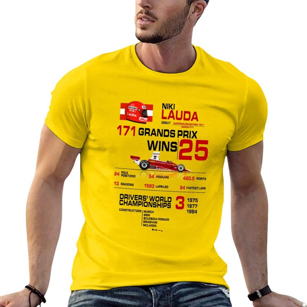 Men's T-Shirts F1 Car Design Short Sleeve Men's Clothing T-shirt
