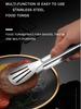 Stainless Steel Food Tongs Barbecue Tongs Meat Salad Steak Food Serving Clip Tweezers Long BBQ Cooking Tongs Kitchen Utensils