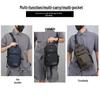 Men's Versatile Outdoor Crossbody Chest Bag - Large Capacity, Trendy, Multifunctional, Single Shoulder Bag.