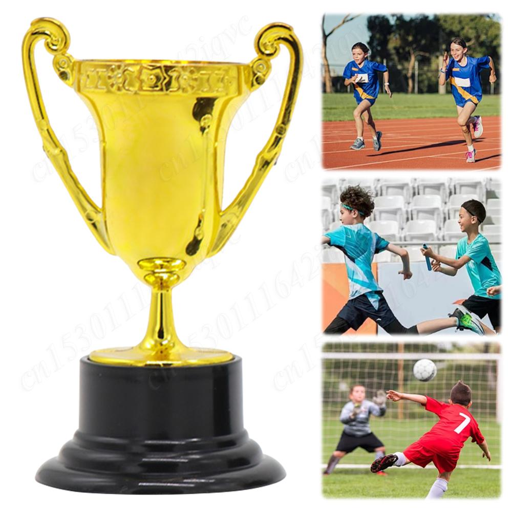Gold Award Trophy Cups for Kids Plastic Gold Small Trophy Cups Gold Participation Trophy Cup For Party Favors Rewards