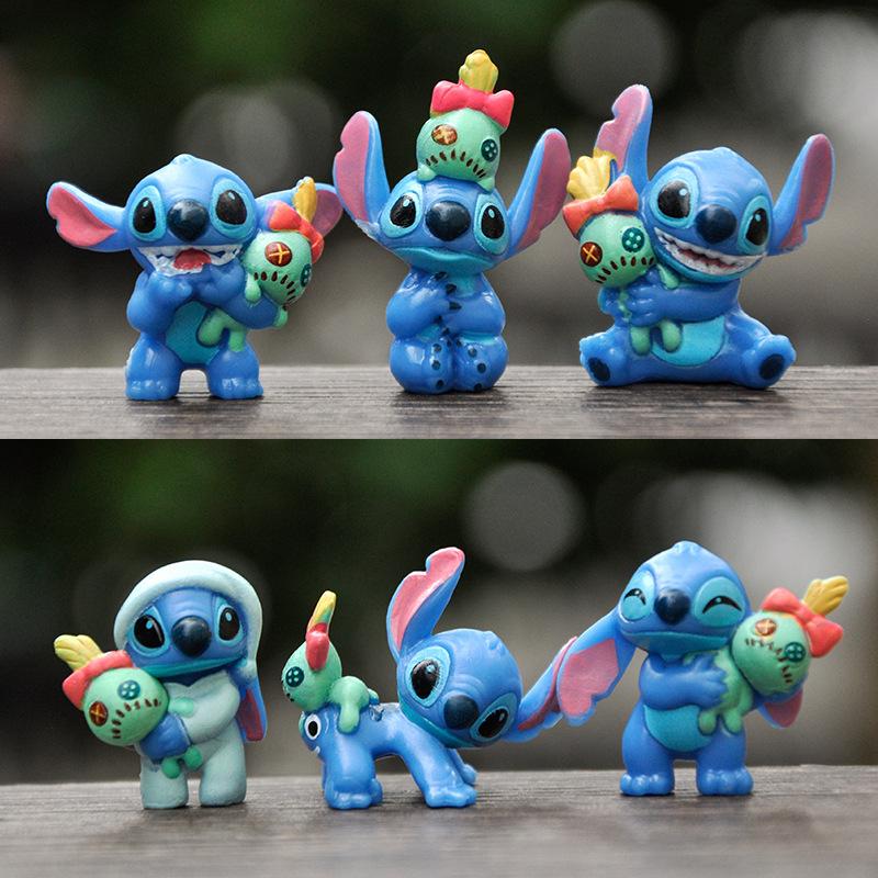 Anime Peripherals New Mini Hug Ajin Stitch Doll Star Baby Stitch Baby Trendy Toy Ornaments Car Decoration
