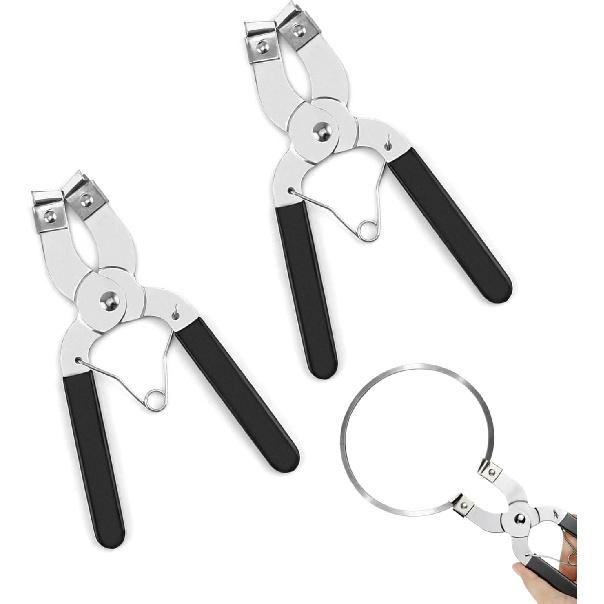 2 Pcs Piston Ring Pliers Professional Steel Car Auto Engine Piston Ring Tool Expander for Automotive Accessory