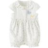 DAVE&BELLA Infant Girl Butterfly Print Summer Romper