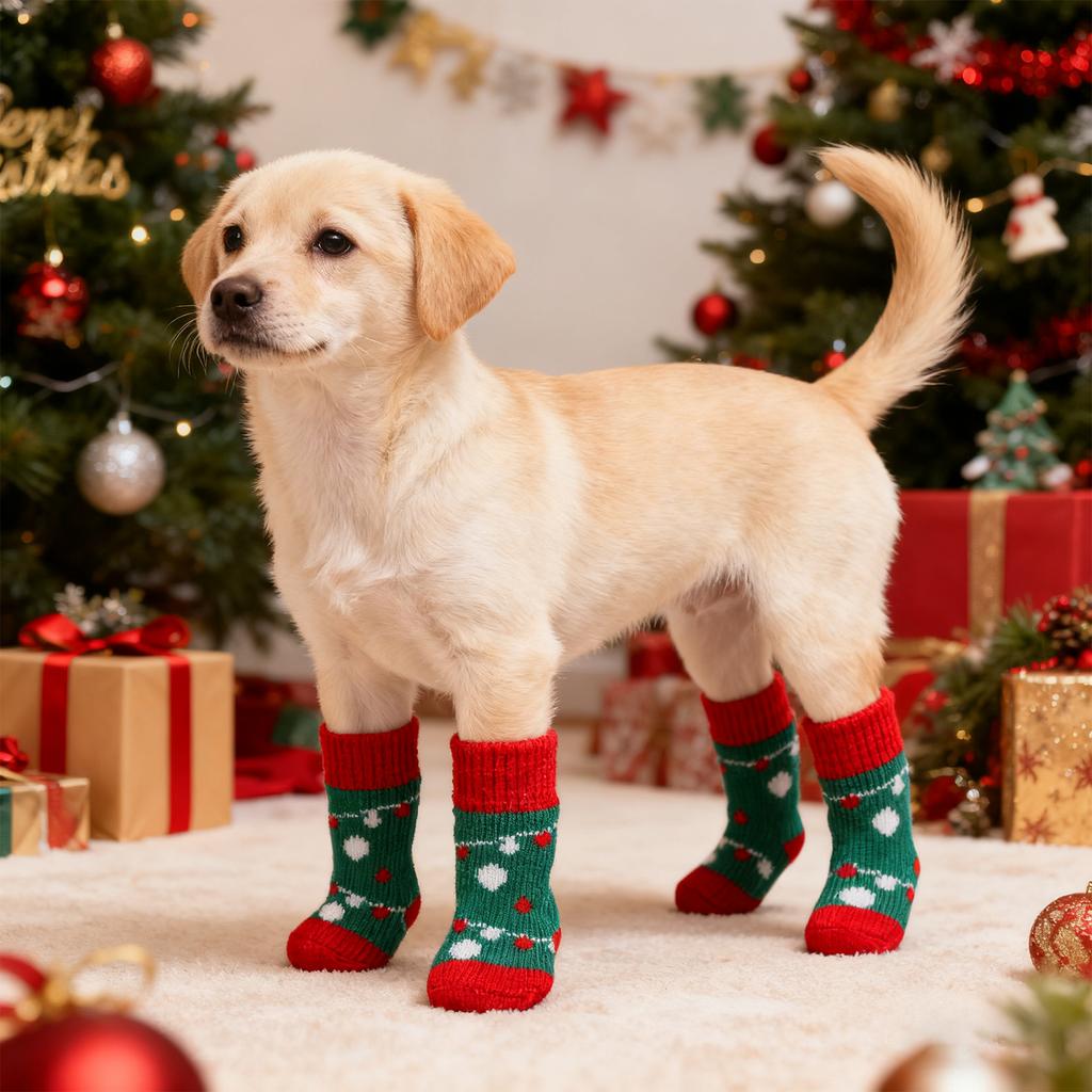 Noel Çorapları, Noel Baba, Kardan Adam, Kapaklar, Ayıcık, Çizik, Kir, Küçük Köpek Evcil Hayvan Noel Evcil Hayvan Çorapları