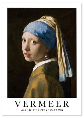 Plakat Poster Vermeer Mädchen mit dem Perlenohrgehänge