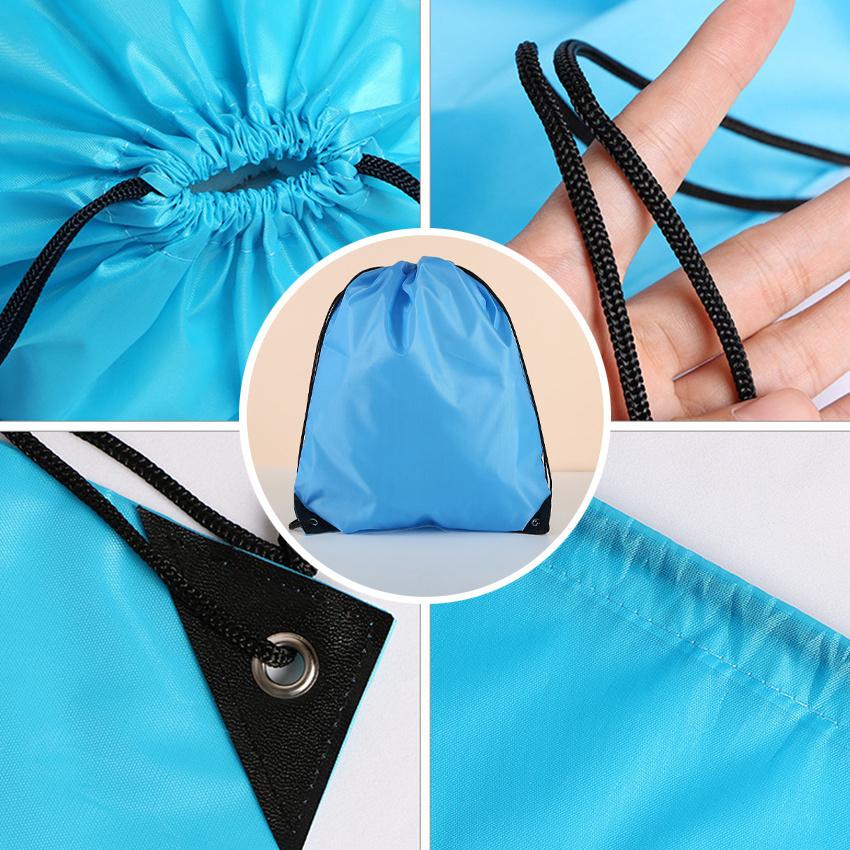 1pc Lightweight & Durable Drawstring Backpack - Ideal for Travel, Yoga, Gym, Outdoor Camping & Hiking | Polyester Sports Bag with Utility Pocket