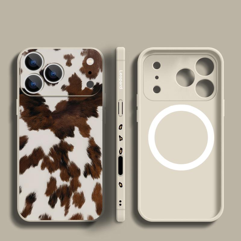 For iPhone 17 Pro Max Case Pattern Magnetic For Magsafe Soft Cover For iPhone 16 15 14 13 Pro Max 17E 16E