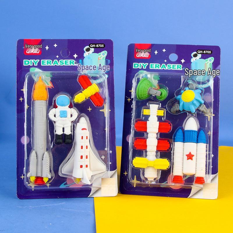 Adorable Cartoon Mini Eraser Set for Students – Perfect Back-to-School Gift