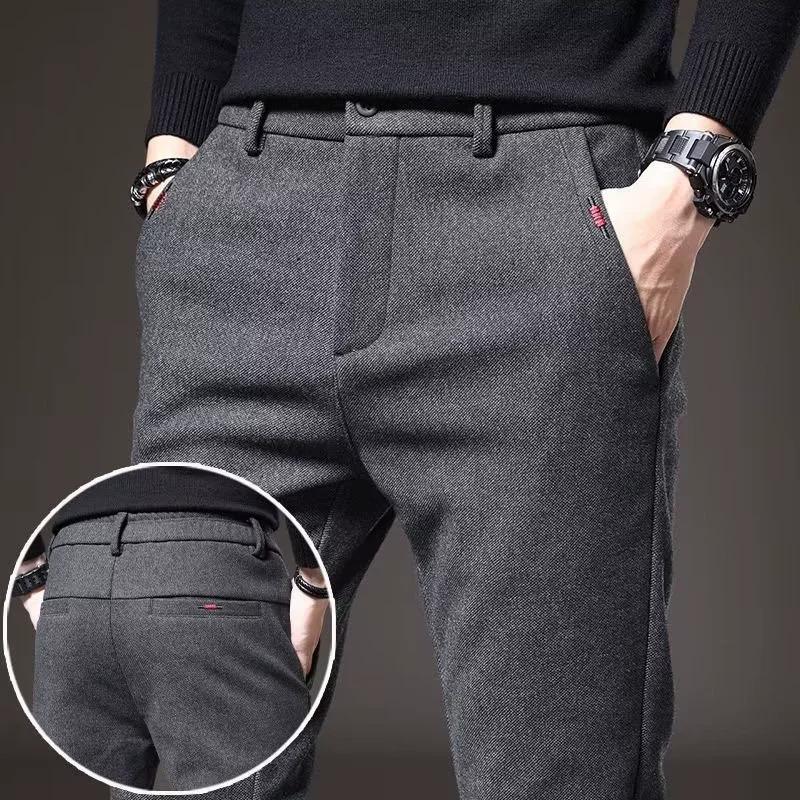 Men's Casual Long Pants, Men's Spring and Autumn Styles, Loose Straight Leg Slim Fit, Small Leg Trousers, Spring and Autumn