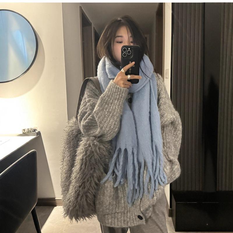 Gray soft waxy turtleneck cardigan sweater jacket women wear lazy wind loose medium and long knitted sweater in autumn and winter