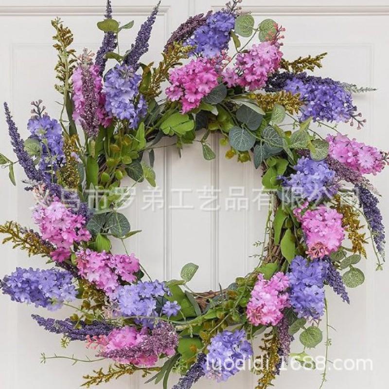 Artificial Flower Wreath Easter Valentines Day Hotel Restaurant Door Decorations