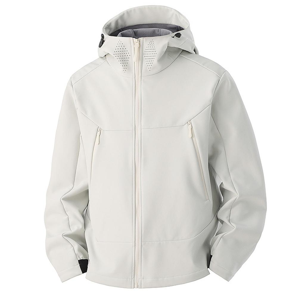 Blazer sportivi casual da uomo con cappuccio, capispalla per attività all'aperto, antivento, impermeabile, abbigliamento da viaggio e alpinismo