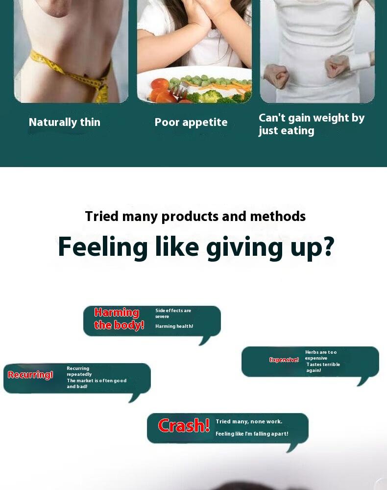 Gain weight and gain weight sticker