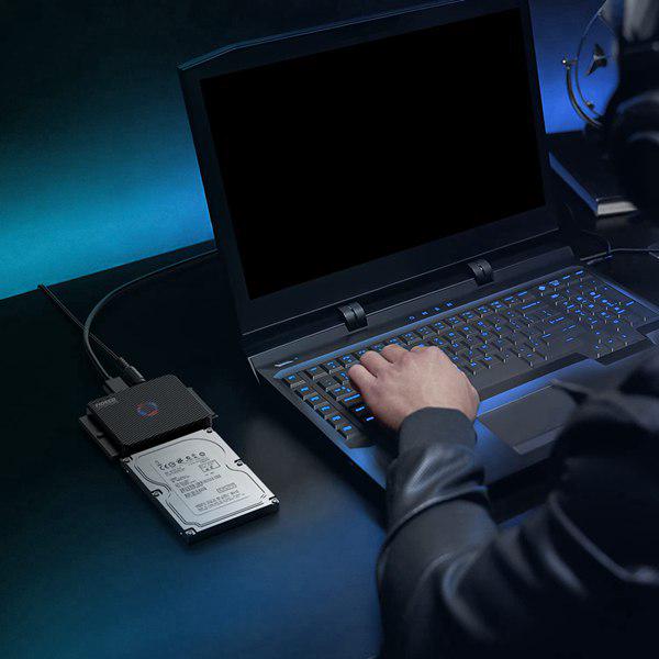 

FIDECO Black ABS USB3.0 to Hard Drive Adapter, EU AC100-240V Other