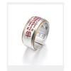 Adjustable Copper Ring With Five Wealth Gods Motif Vintage Style Unisex Wide Band Luck Protection