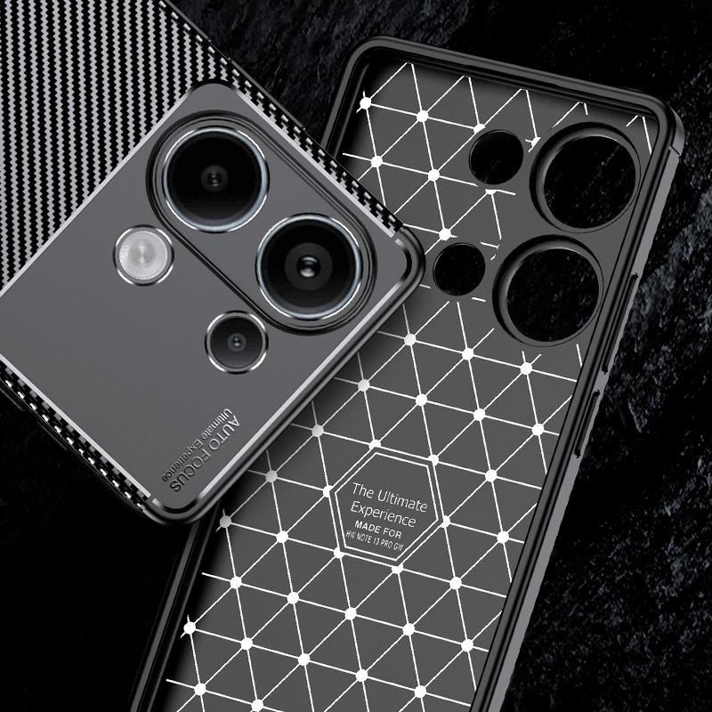 For Xiaomi Redmi Note 13 Pro 4G/Poco M6 Pro 4G TPU Case Phone Cover Carbon Fiber Texture