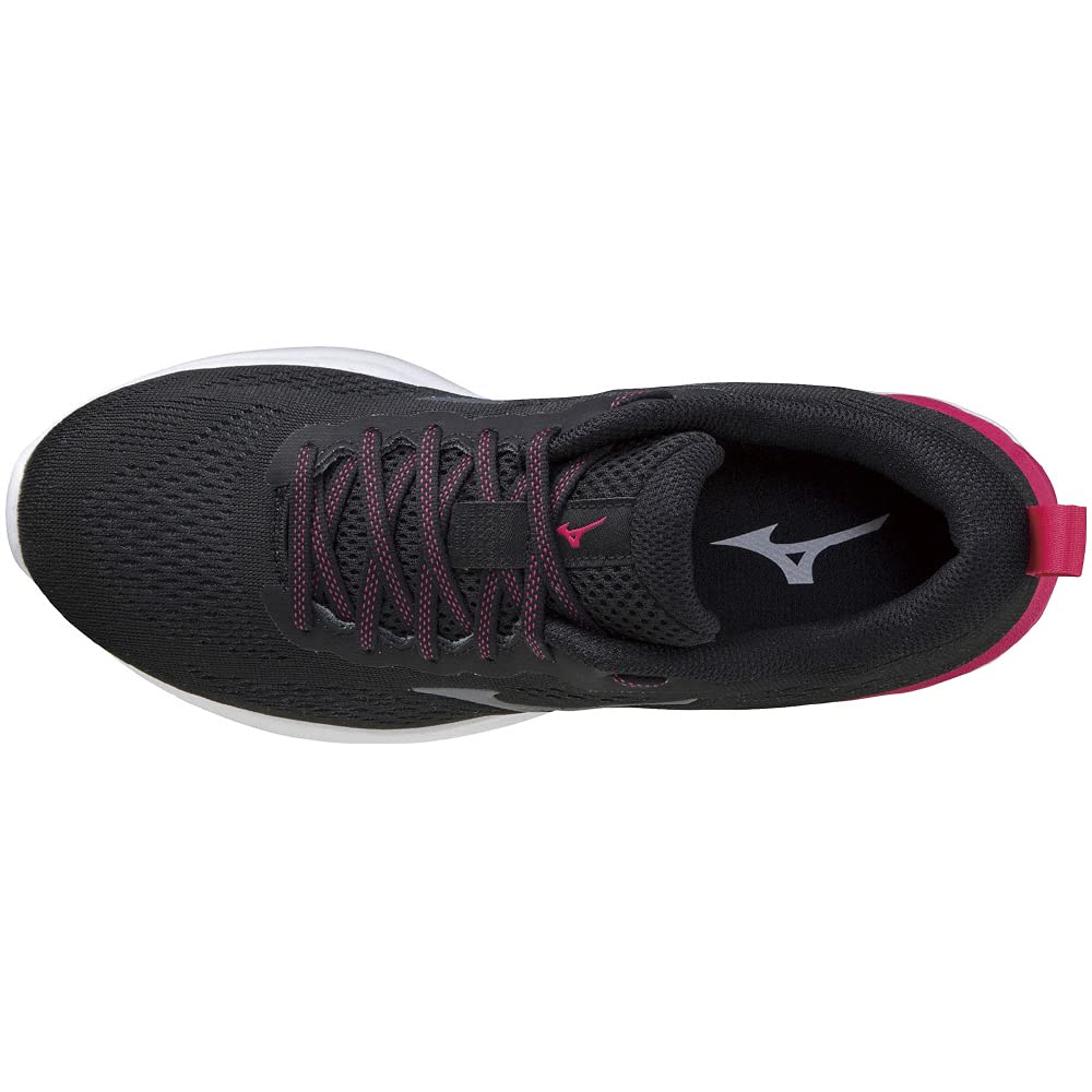 Mizuno Wave Revolt 2 Running Size for and Training Shoes, Lightweight, Women's, Black/Black/Pink, 23.0 Cm, 3E, Jogging, Marathons, Sports,