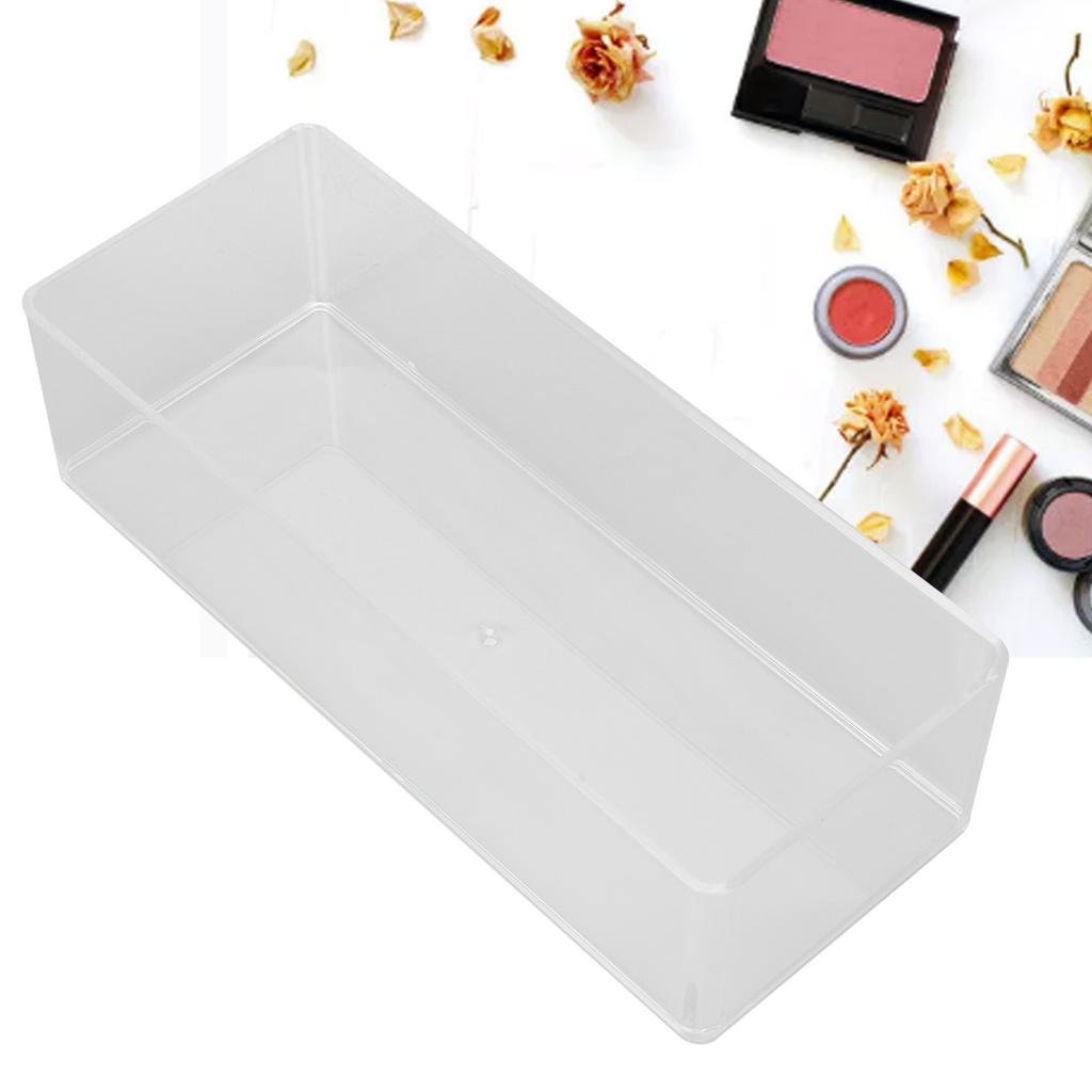 Multifunctional Nail Tool Storage Box Portable Transparent Single Layer Storage Box with Open Mouth for Home