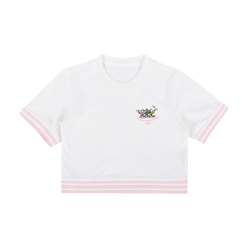 Adidas Originals T Shirt SS25 White Teenagers JV5290 128