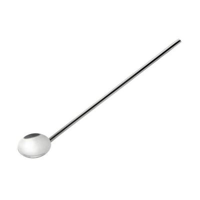 Sked - Chevalier Diffusion - Kort med 2 sugrör - Silverfärgad - Rostfritt stål - 19 cm