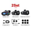 Helmet Intercom Motorcycle Wireless Bluetooth Headsets Intercomunicador Moto Riders Hands-Free Call Music Sharing Earphone
