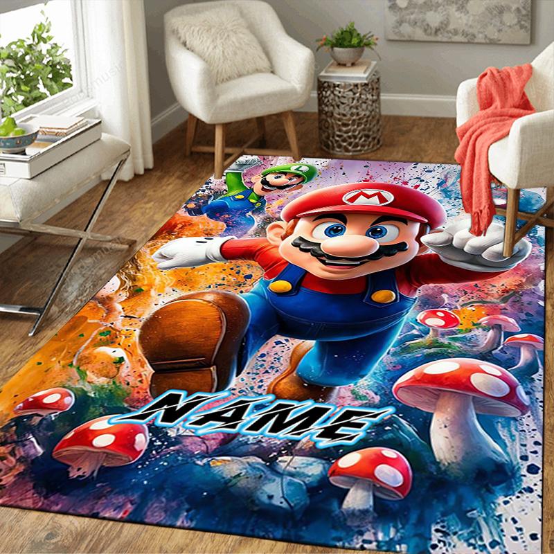 Custom 1Pc Super Mario Adventure Rug Office Carpet Indoor Outdoor Entrance Doormat Nonslip Soft And Comfortable Living Room D2915174