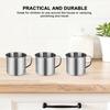 5pcs Stainless Steel Water Mug For Unbreakable Lightweight Camping Picnic Travel Milk Cup Drinking Container