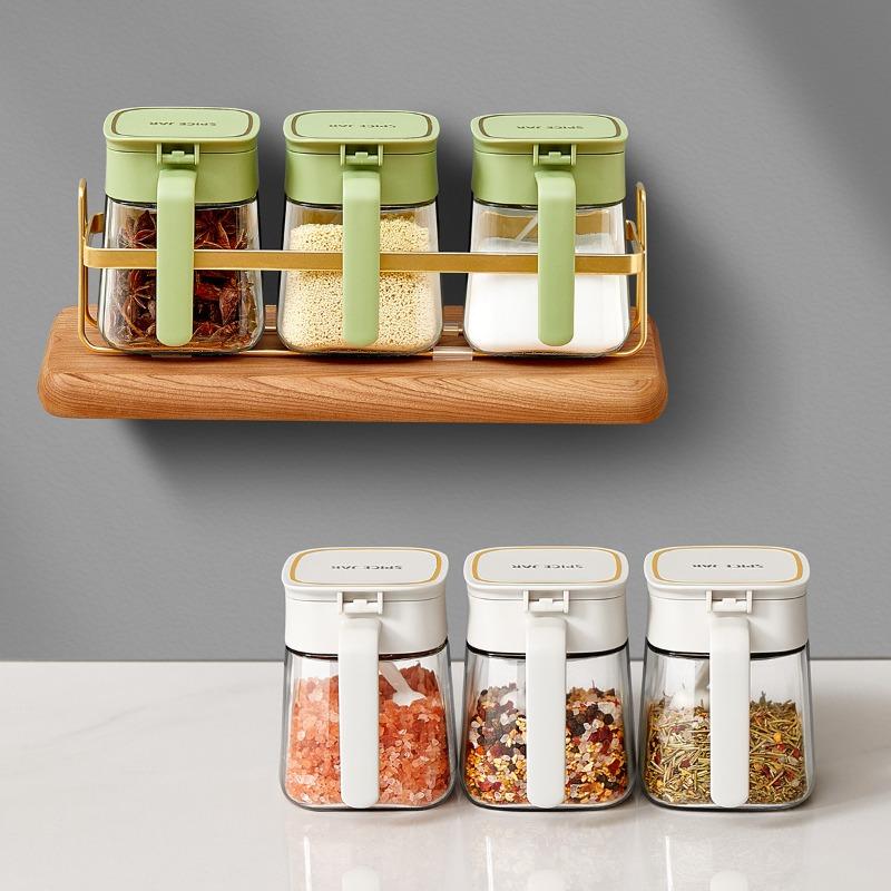 Seasoning Jar Set, Combination Seasoning Box, Kitchen Household Salt Jar, Seasoning Jar, Seasoning Bottle, Storage Box, Sugar Jar