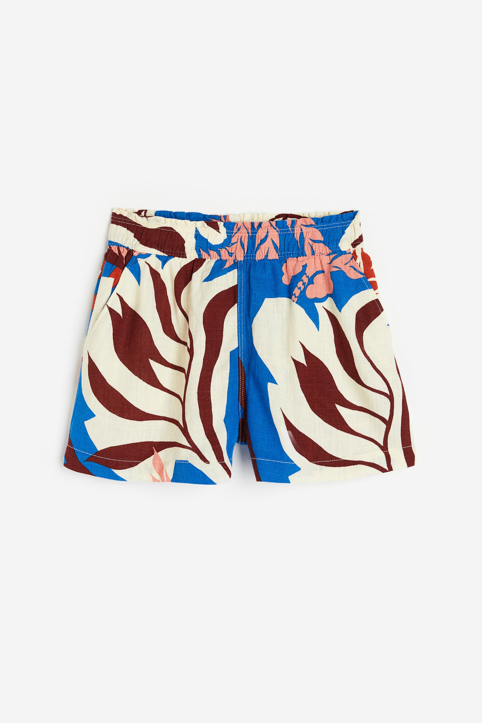 

Crinkled cotton shorts