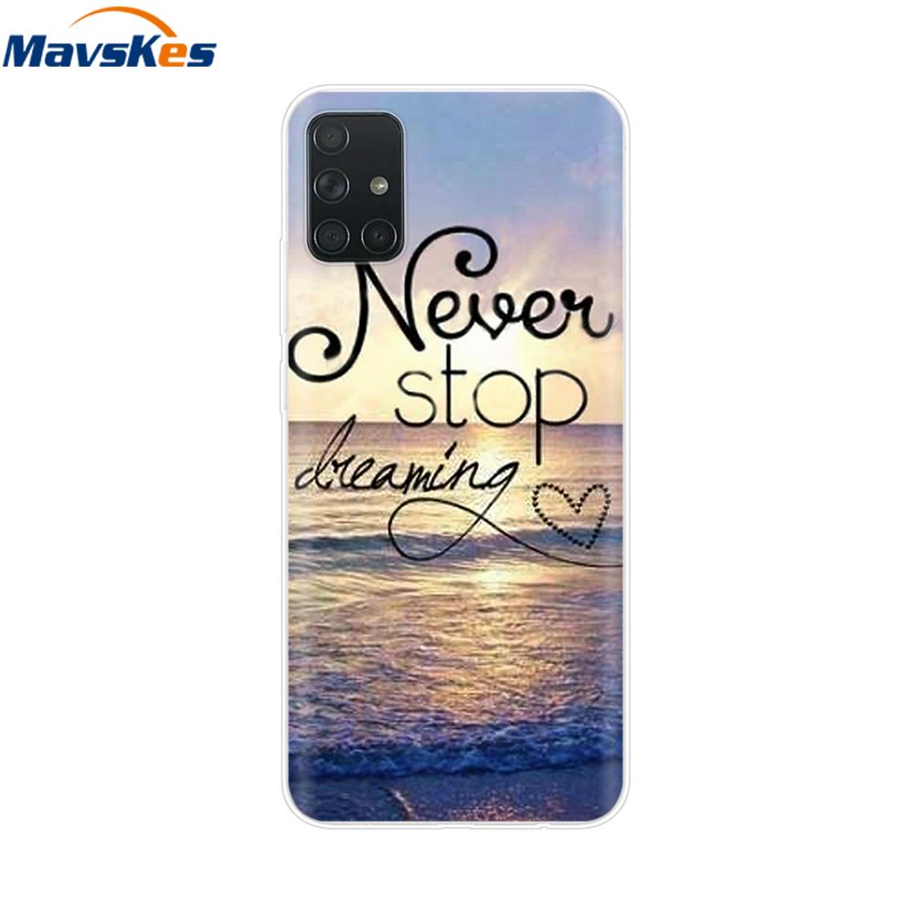 For Samsung Galaxy A51 Case Silicon Transparent Back Cover Phone Case for Samsung Galaxy A71 SM-A715F A515F A 51 71 Cover Fundas